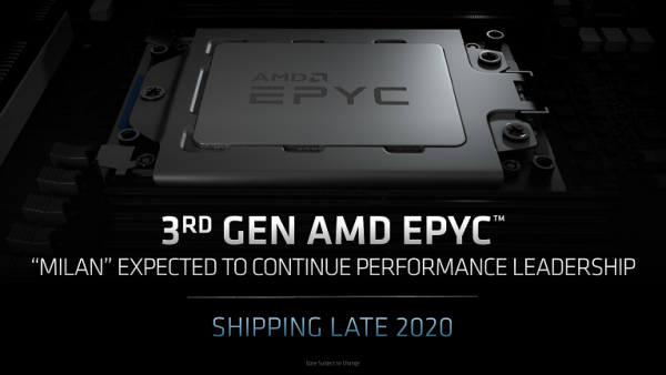 AMD Zen3霄龙性能首曝：48核心、单核持平Intel至强