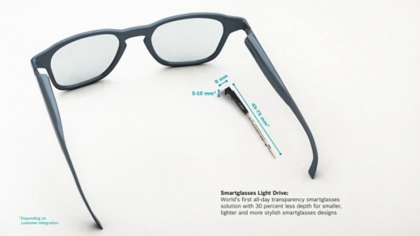 博世推出全球首个全天透明智能眼镜