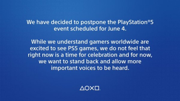 索尼因美国骚乱推迟PS5游戏展示会