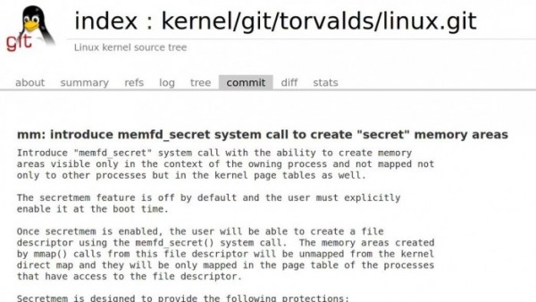 Linux 5.14内核正整合memfd_secret 可创建秘密内存区域