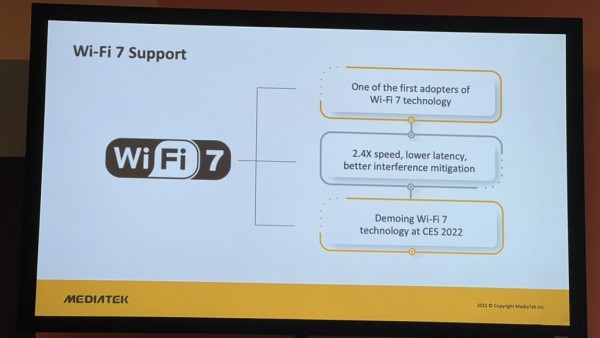 Wi-Fi 7技术演示 速度是Wi-Fi 6E的2.4倍